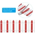 thumbnail image 4 of Uxcell 35" L x 2" H Wood Miniature Mini Fairy Garden Picket Fence, Red White, 4 of 5