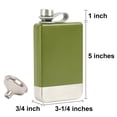 thumbnail image 2 of TOPTIE Gourde de Randonnée Camping pour Boissons, 8 OZ Gourde de Whisky Verte pour Hommes, 2 of 6