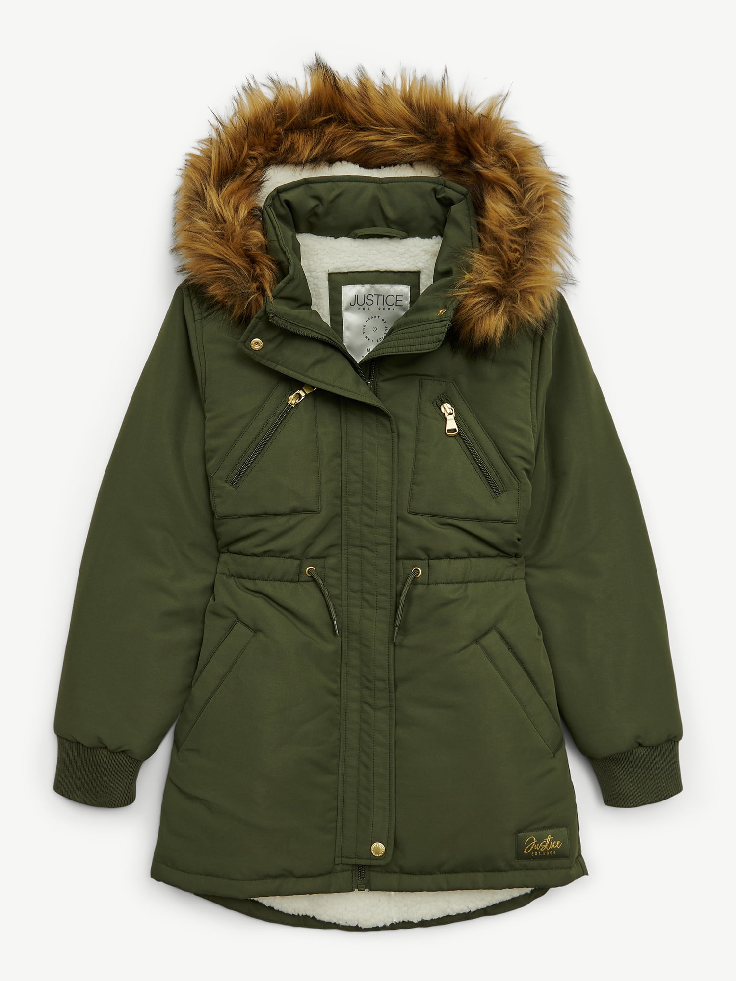 Justice Girl's Canvas Parka, Sizes XS - XL