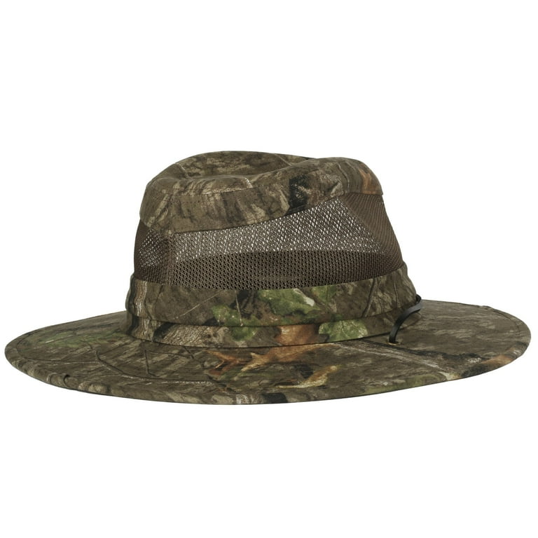 Mossy Oak Safari Hat - Breathable Mesh Inserts - Walmart.com