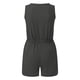 thumbnail image 4 of Pantalón corto sin mangas y de pierna ancha para mujer: corte holgado informal, cintura ajustable, bolsillos laterales, poliéster spandex, tallas S-XXXL, 4 of 5