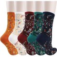 thumbnail image 2 of CHUNTIAN Sox Womens Funny Crew Socks Girls Cute Patterned Dress Socks Cotton Funky High Ankle Socks Athletic Mid-calf Socks, 2 of 7