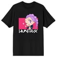 thumbnail image 6 of KPop Demon Hunters Huntrix Rumi Sparkle Wink on Black Short Sleeve Adult T Shirt - 6XL, 6 of 7