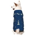 thumbnail image 1 of Fotbe Lighthouses and Anchors Sudadera con Estampado para Perros Pequeños – Suéter con Capucha para Mascotas, Tela Suave de Forro Polar con Bolsillo-Large, 1 of 7