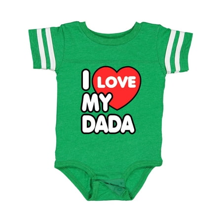 

Inktastic I Love My Dada Gift Baby Boy or Baby Girl Bodysuit