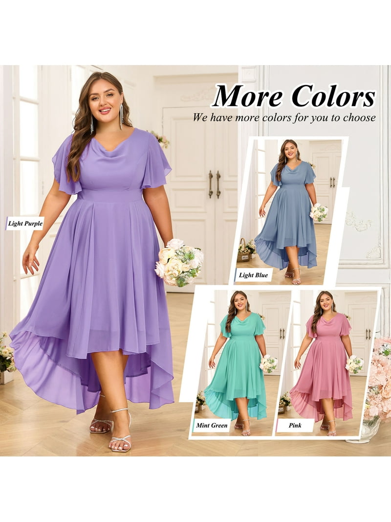 LapaPlus XL-6XL Womens Formal Dress Plus Size Evening Party Wedding Guest  Bridesmaid Long Dresses - Walmart.com