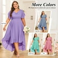 thumbnail image 3 of Flowers and love  XL-6XL Womens Formal Dress Plus Size Evening Party Wedding Guest Bridesmaid Long Dresses, 3 of 13