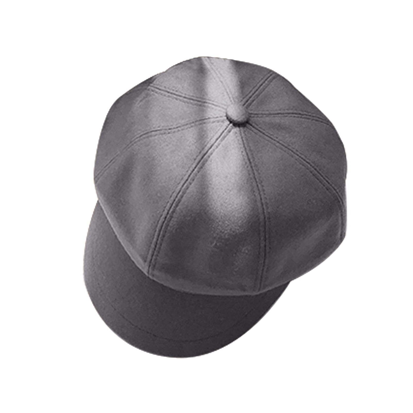 6432 Women Newsboy Hat Octagonal Beret Hat (polyester, Grey) Womens Newsboy Cap Summer Beret Cap 8 Panels Vintage Cabbie  main image 2