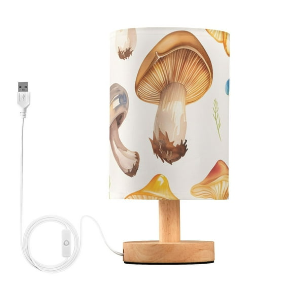 Colorful Mushrooms Table Lamp with USB Port LED Warm Light Lamp Night Light Home Decor