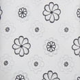 thumbnail image 7 of Jacob Alexander Men's Woven Floral Pattern Regular Neck Tie - Silver Black, 7 of 7