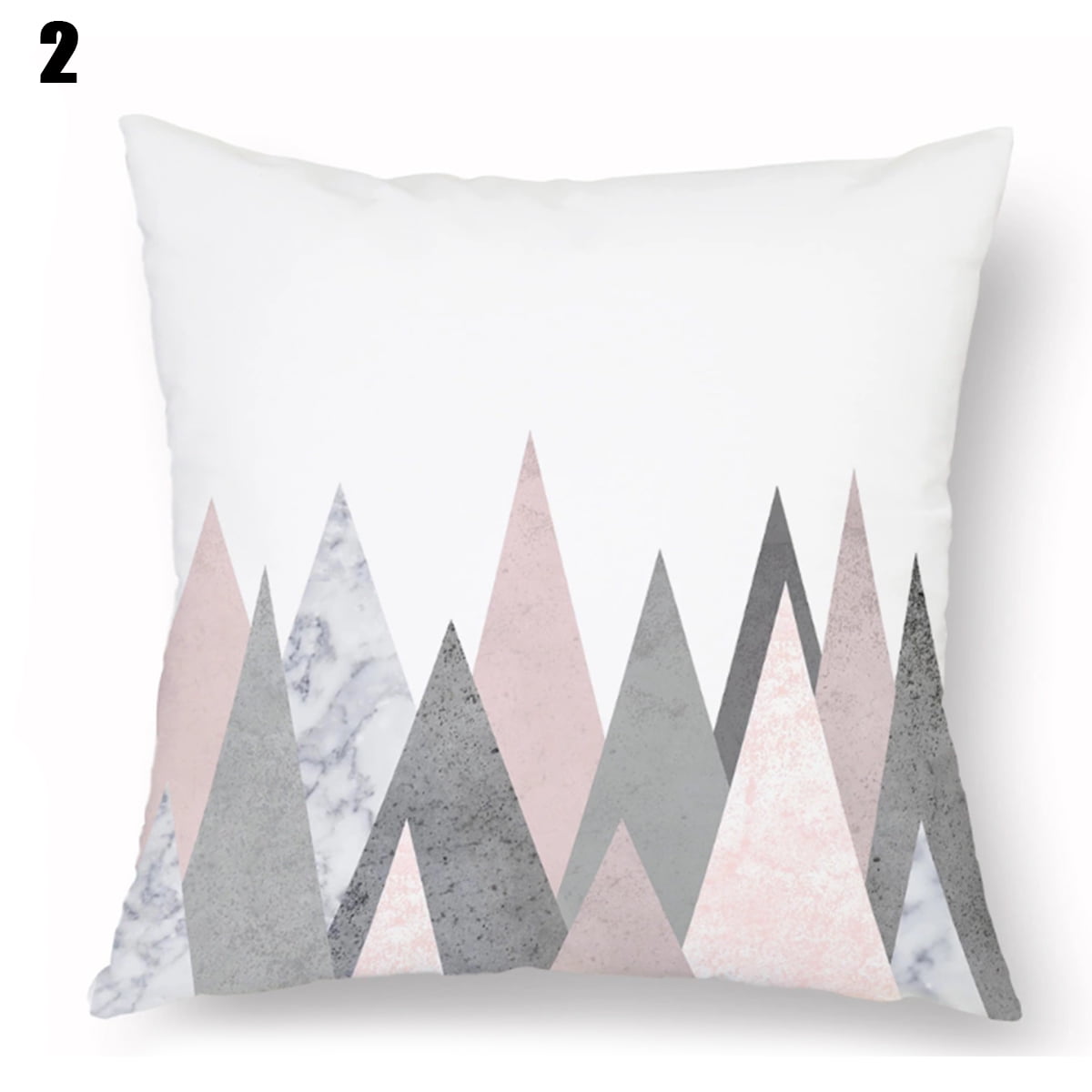 Throw Pillow Cover Polyester 18'' Cushion Sofa Waist Home Case Decor 