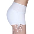 thumbnail image 2 of Soidarity Bañador de cintura baja con correa lateral de color liso para mujer Traje de baño Blanco S Soidarity OD001260-25, 2 of 6