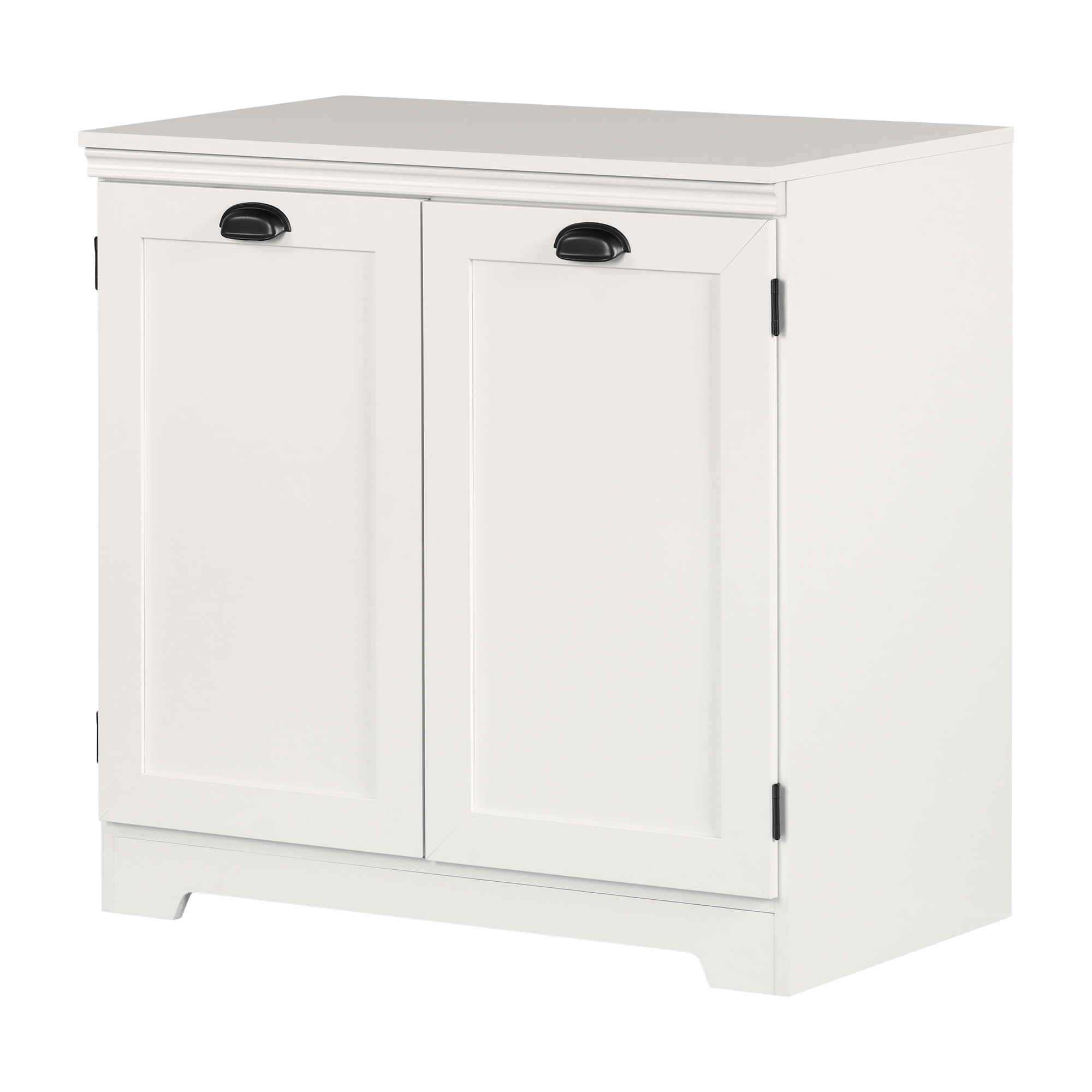 Armoire de rangement avec 2 portes, fini Blanc solide, collection Prairie de Meubles South Shore