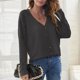 thumbnail image 2 of Suéter Cárdigan,Cárdigan para Mujer Top Cárdigan De Punto para Mujer Suéter Cárdigan con Cuello En V Diseño De Clase Mundial, 2 of 6