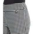 thumbnail image 4 of Rafaella High Stretch Comfort Elastic Waistband Pull-on Capri (Gingham Black, 6), 4 of 13