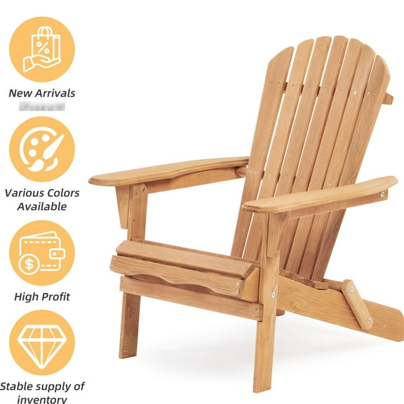 Outdoor Wooden Lounge Chair Of 2. For Garden, Pool Side. Traditional Design, Comfortable Rest. Foldable & Space Saving. Half Assembled. Brown Patio Lawn, Backyard. Folding Relaxation. Pre-assembled