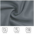 thumbnail image 6 of Unique Bargains Blockout Window Darkening Gorgeous Grommet Curtain Panels Set of 2 Gray 52" x 84", 6 of 8