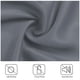 thumbnail image 5 of Ventana Cortina Panel Varilla Bolsillo Pequeño Sólido Termal Aislado Cortina Cortina para Bañoroom Cocina Cortinas 2 Paneles gris 42 x 84 pulgadas, 5 of 10
