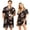 Black, variant on Couples Matching Pajamas Full Maple Leaf Print Soft Lounge Two Piece Sets Autumn Print Elastic Waist Comfy Fall Festival Shorts Red-Men XL