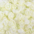 thumbnail image 1 of 50PCS 1.4"Artificial Rose Flowers, Artificial Rose Flower Heads,PE Foam Rose Head Artificial Flowers Garland Wedding Valentine's Day DIY Gifts Home Decoration Off white, 1 of 4