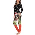 thumbnail image 3 of Pijama informal de manga larga para mujer, conjunto de dos piezas holgado, ropa de dormir para primavera y otoño, regalos de navidad, 3 of 4