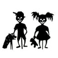 thumbnail image 2 of JHGoosa Decoration Silhouette Garden Art Pile Garden Little Outline Decorati Devil Metal Patio & Garden, 2 of 8