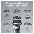 thumbnail image 3 of Braun Series 7 360 Flex Head Electric Shaver with Beard Trimmer for Men, Rechargeable, Wet & Dry with Charging Stand & Travel Case, Silver Black, 3 of 5