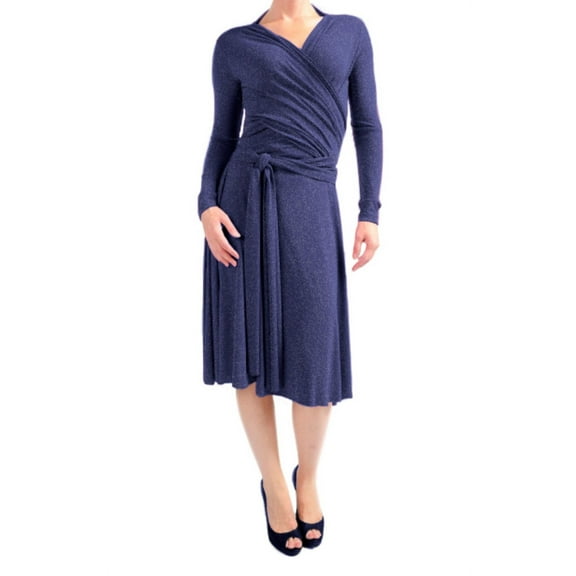 VON VONNI Women's Tropic Cobalt Victoria Short Long Sleeve Transformer Dress NWT