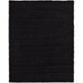 thumbnail image 1 of Unique Loom Solid Shag Modern Plush Area Rug 9' x 12' Rectangle Jet Black, 1 of 2