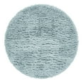 thumbnail image 3 of Unique Loom Infinity Shag Collection Area Rug - Jinko (4' 1" Round Slate Blue), 3 of 7