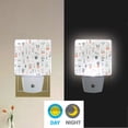 thumbnail image 2 of Yayeee LED Night Light for The Home Plug in With Light Sensors 2 Pack, Green Garden Pattern, 2 of 6