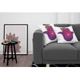 thumbnail image 3 of Ambesonne Hamsa Throw Pillow Cover 2 Pack, Colorful Floral Aura Energy, 20", Pale Pink Violet Peach, 3 of 7