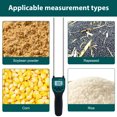 thumbnail image 4 of Moisture Tester,Wheat Barley Dual-rod Lcd Bale Hay Moisture Shutdown Paddy Hay Bale Hay Moisture Meter Moisture Tester Barley Rice Tester Dual-rod Rice Pellet Bale Moisture Paddy Wheat Auto Shutdown, 4 of 7