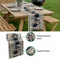 thumbnail image 5 of Halloween Table Runner - 70 Inch Long, Kitchen Dining Table Runner Dresser Scarves, Boho Vintage Horror Skull Flower Leaf Beige Farmhouse Decor for Coffee Tables Wedding Party Banquet, 5 of 8