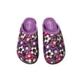 thumbnail image 1 of Fin Flex Chaussons Antidérapants pour Femmes Intérieur Extérieur Motif Fleur Violette Taille 10, 1 of 4