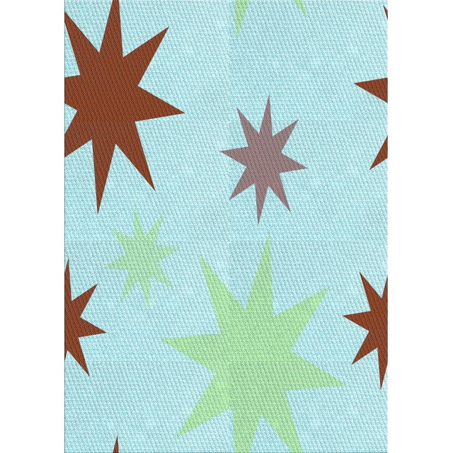 Ahgly Company Machine Washable Indoor Rectangle Transitional Light Aquamarine Green Area Rugs, 8' x 12'