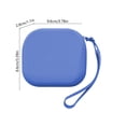 thumbnail image 3 of Silicone Mini Makeup Bag,Waterproof Lightweight Zippered Cute Purse with Wrist Strap for Bathroom Daily Use Travel,Blue, 3 of 6