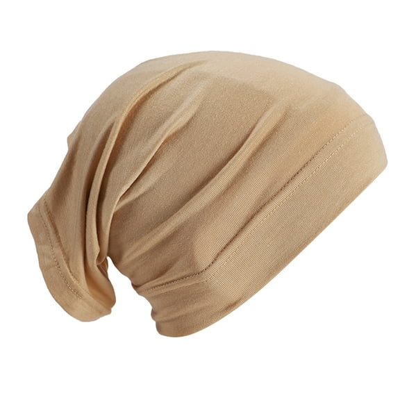 EnJoCho Warm Fleece Winter Beanie For Cooler Weather Slip On Pre Tied Head Scarves Women Headwear Turban Caps Head Wrap Headscarf For Women Girls Cap