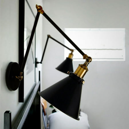 Light Metal Tapered Shade Wall Sconce, Swing Arm Wall Lamp Canada