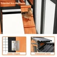 thumbnail image 6 of Predator Proof Outdoor 2 Story Duck Condo with Weatherproof Brooder,Duck Hutch with Wire Mesh Run,58",Orange with Black, 6 of 10