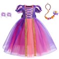 thumbnail image 1 of Disney Rapunzel Princess Dress Up Bowl Isabella Cosplay disfraz bebé niña cumpleaños ix regalo zhangyuxiang unisex, 1 of 2