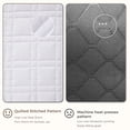 thumbnail image 4 of BDEUS Full/Queen Quilt, Soft Bed Summer Lightweight Bedspread Coverlet, Grid Quilt Stitching for All Season, White, 4 of 9