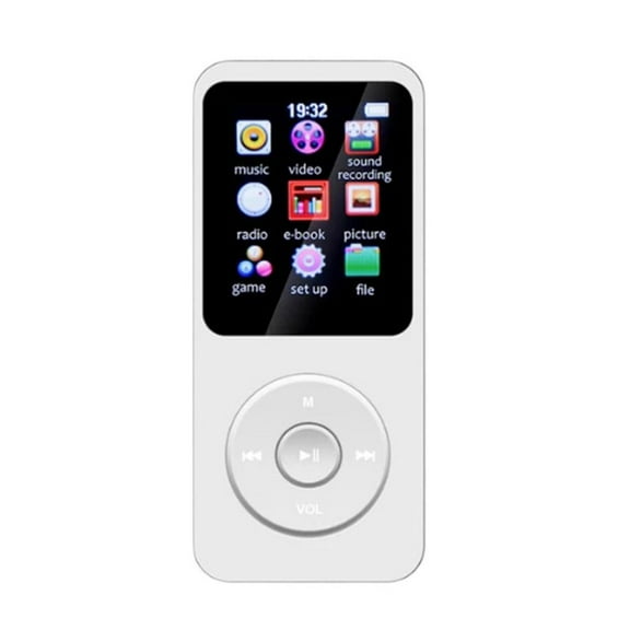 MP3 Player Compact 1.8 Bluetooth 5.0 Portable Music Player with 7-Hour Playback, Supports APE/FLAC/MP3, Radio, Voice Recording & eBooks