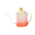 thumbnail image 2 of jifeng 600ml Gooseneck Pour over Coffee Kettle Stylish Long Narrow Spout Tea Kettle Gradient Red, 2 of 9