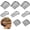 Black, variant on 8 count U-Shape Hair Combs for Women's  Twist Updo and Bun  Styling (Black)