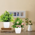 thumbnail image 4 of Fake Plants Mini Potted Artificial Plants, 8 Pack Artificial Eucalyptus Plants Small Houseplants Greenery in Black Round Pot, Small Faux Plants Decor for Home Bathroom Office Farmhouse Desk Shelf, 4 of 5