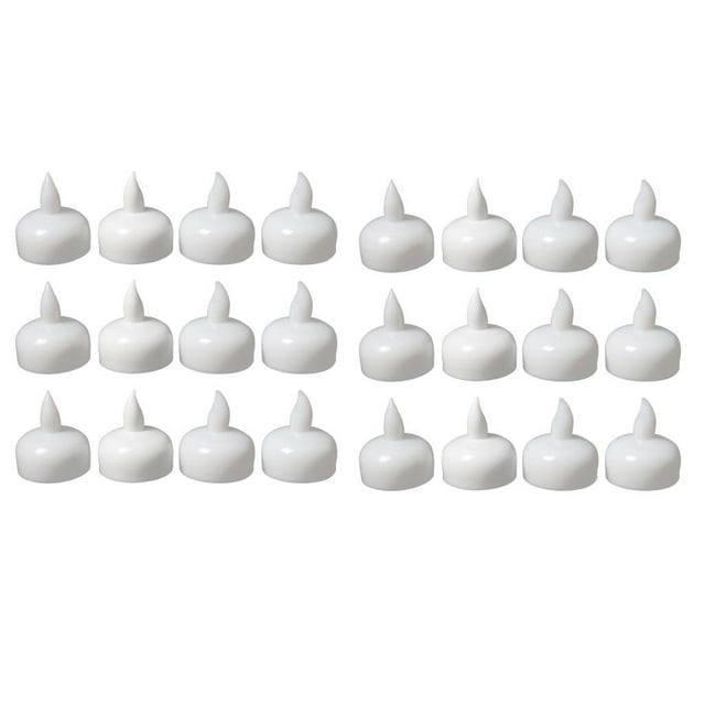 Paquete de 24 Flotantes Sin Llama Soledad Velas Flotantes Decoración de Piscina