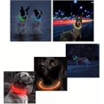 thumbnail image 5 of Collar de perro intermitente con luz recargable por USB, longitud ajustable, collar intermitente impermeable cortable para perros, 3 modos, para perros pequeños, medianos y grandes (, 5 of 5