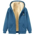 thumbnail image 5 of WILLBEST Sudadera Para Mujer, Estilo Casual de Invierno, Con Cremallera, Forrada, Con Estampado Festivo. Suave, Cómoda y Cálida, Ideal Para Actividades Al Aire Libre Durante La Temporada Navideña., 5 of 5