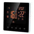 thumbnail image 1 of Termostato inteligente Termostato inteligente Controlador digital de temperatura Pantalla LCD Pantalla táctil Semana Programable Termostato de calefacción de piso eléctrico para el hogar Oficina escol Romacci  Termostato inteligente, 1 of 7